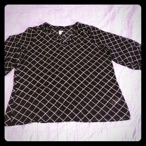 XL 3/4 sleeve sheer top